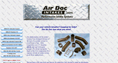 Desktop Screenshot of airdocintakes.com